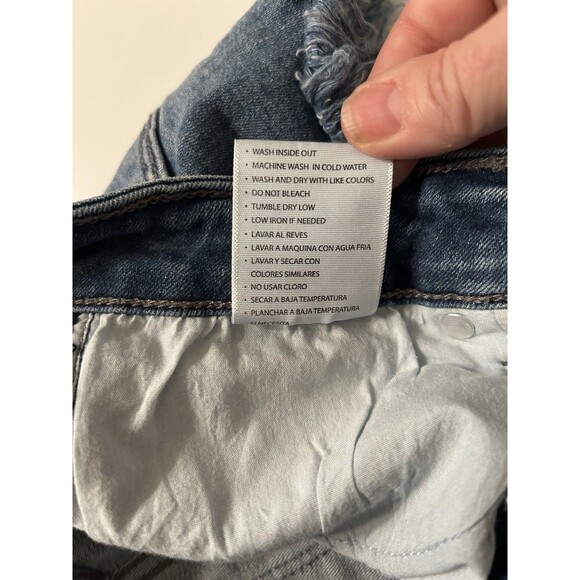 Kancan Denim Frayed Hem Shorts KC9214M Womans Size Small - Picture 8 of 8